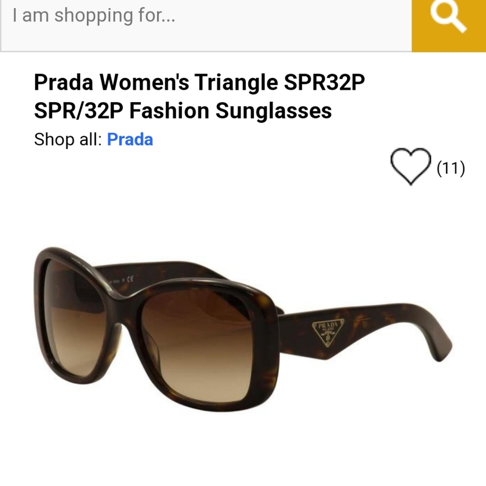 Prada authentic square sunglasses in New like condition with box